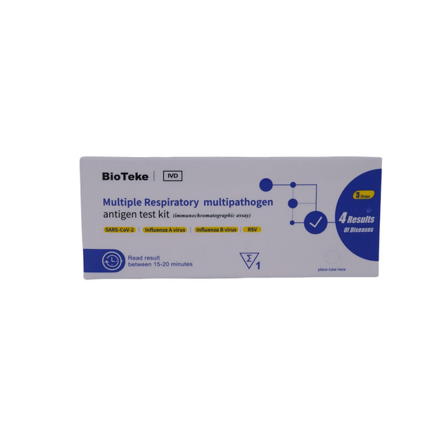 Bioteke 4 in 1 Covid-19, Grippe A+B, RSV Antigen Rapid Test Kit
