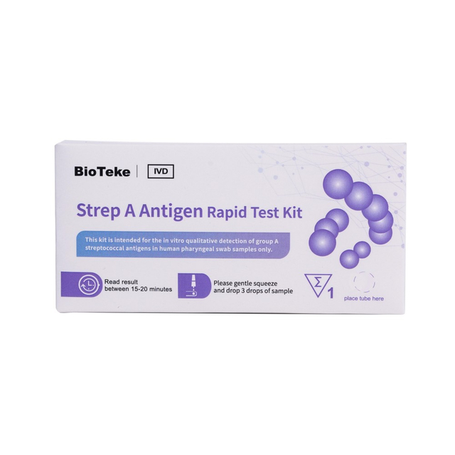 Strep ein Antigen -Rapid -Testkit