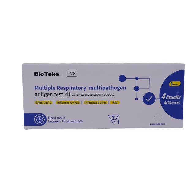 Mehrfach respiratorischer Multipathogen -Antigen -Testkit für die Covid -Grippe RSV (immunochromatographischer Assay)