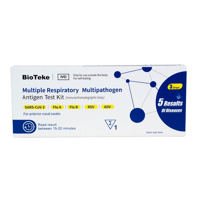 5-in-1 Multipathogen-Antigen-Testkit (Selbsttest)