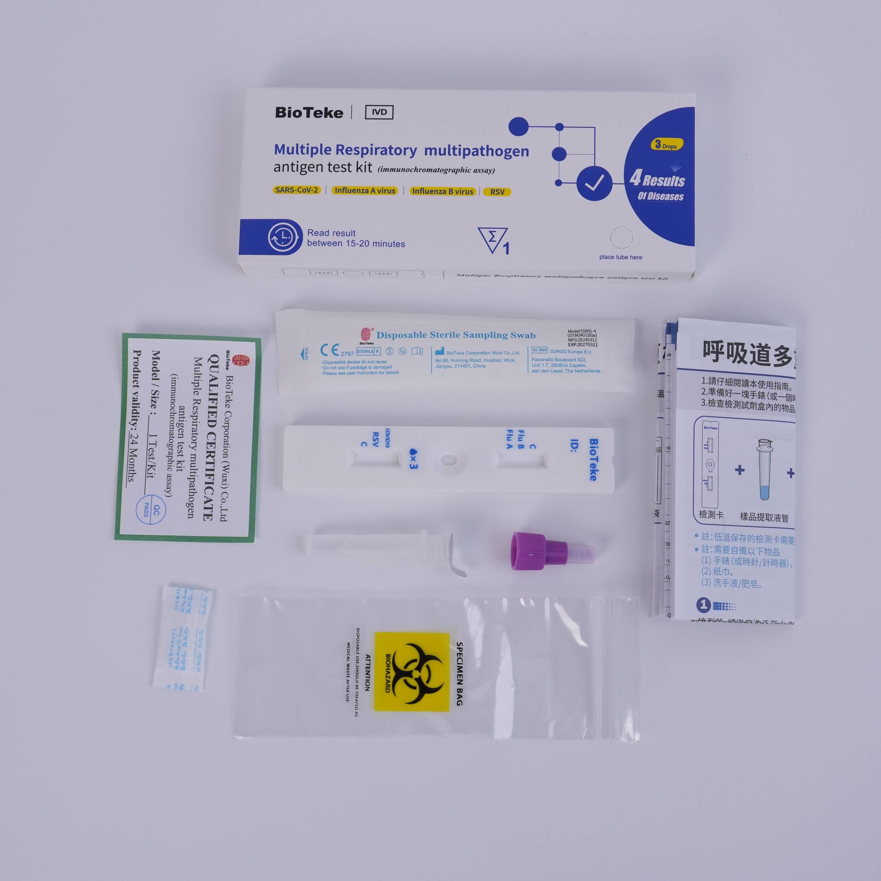 Covid Grippe -RSV -Testkit