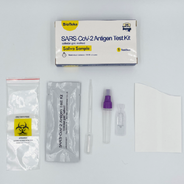 Schnelltest IVD kolloidales COVID-19 (SARS-CoV-2) Antigen-Testkit Speichelabstrich